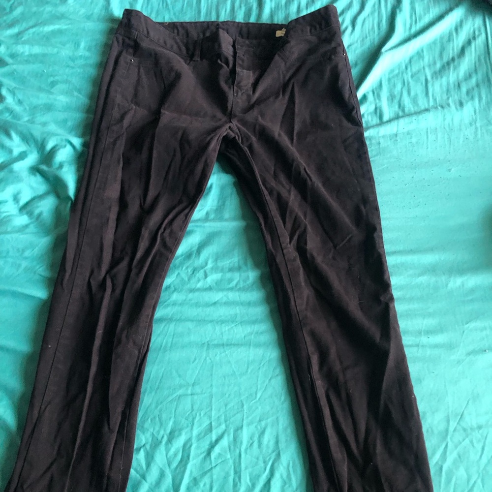 Black Straight Leg Pants